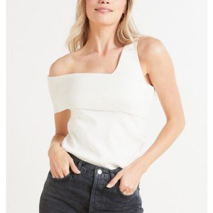 Line & Dot Sylvie Sleeveless Sweater Top Pullover, Ivory, Size S, NWT